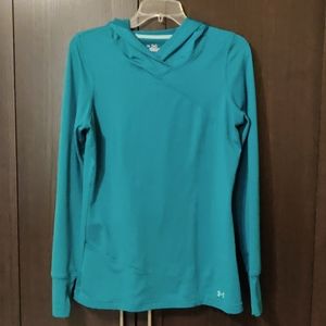 Turquoise Cold Gear Under Armor Hoodie